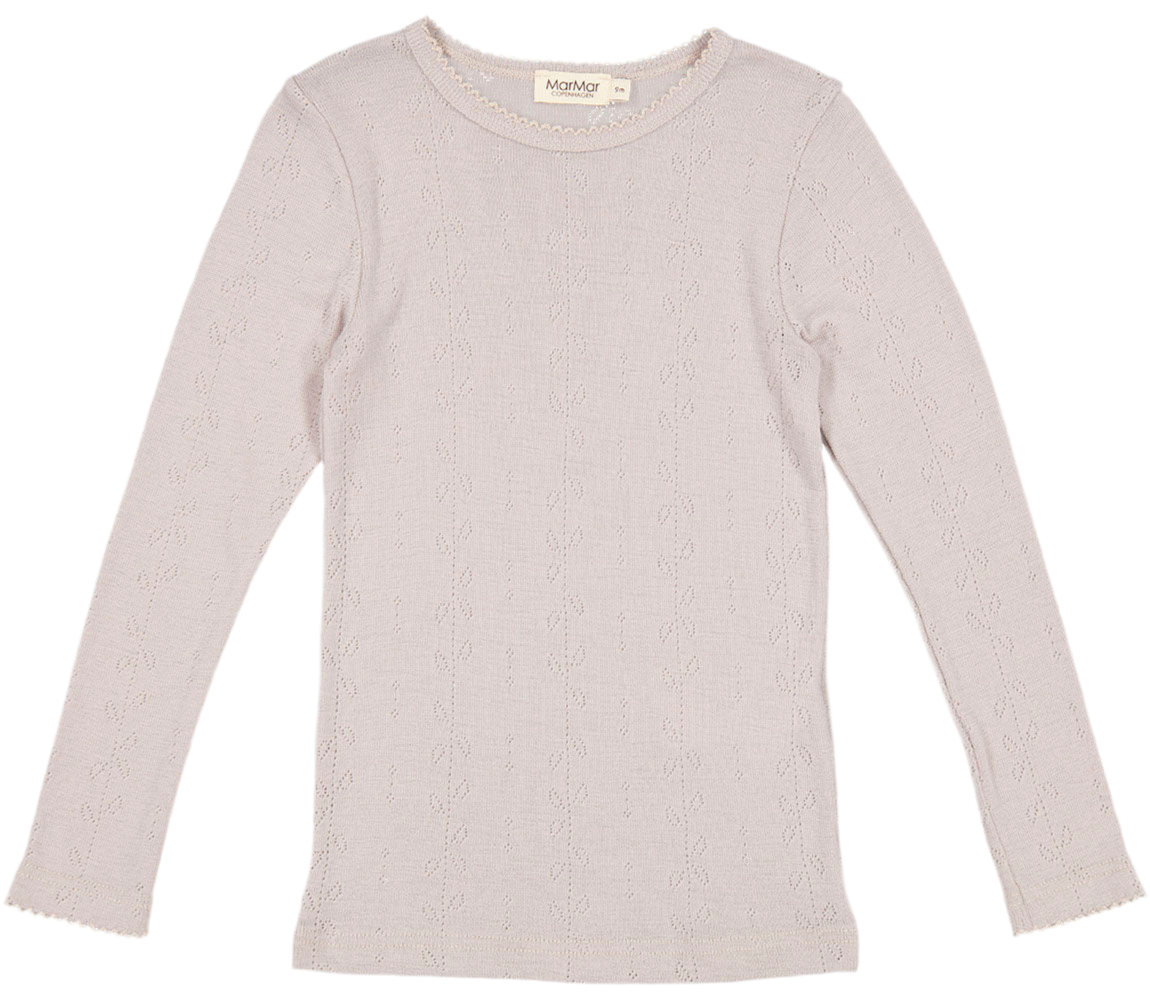 Tamra Langermet - Wool Pointelle