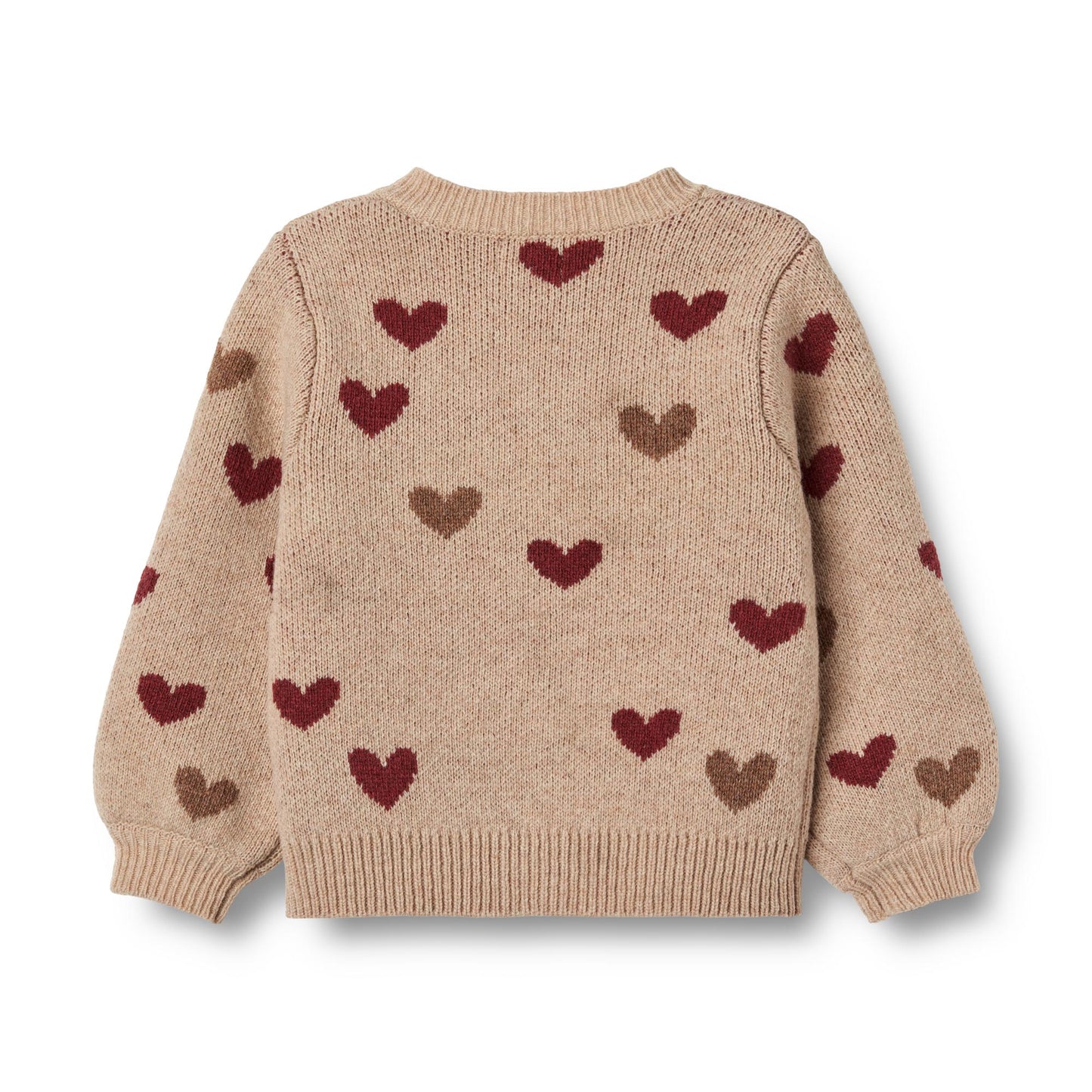 Jacquard Cardigan Hearts