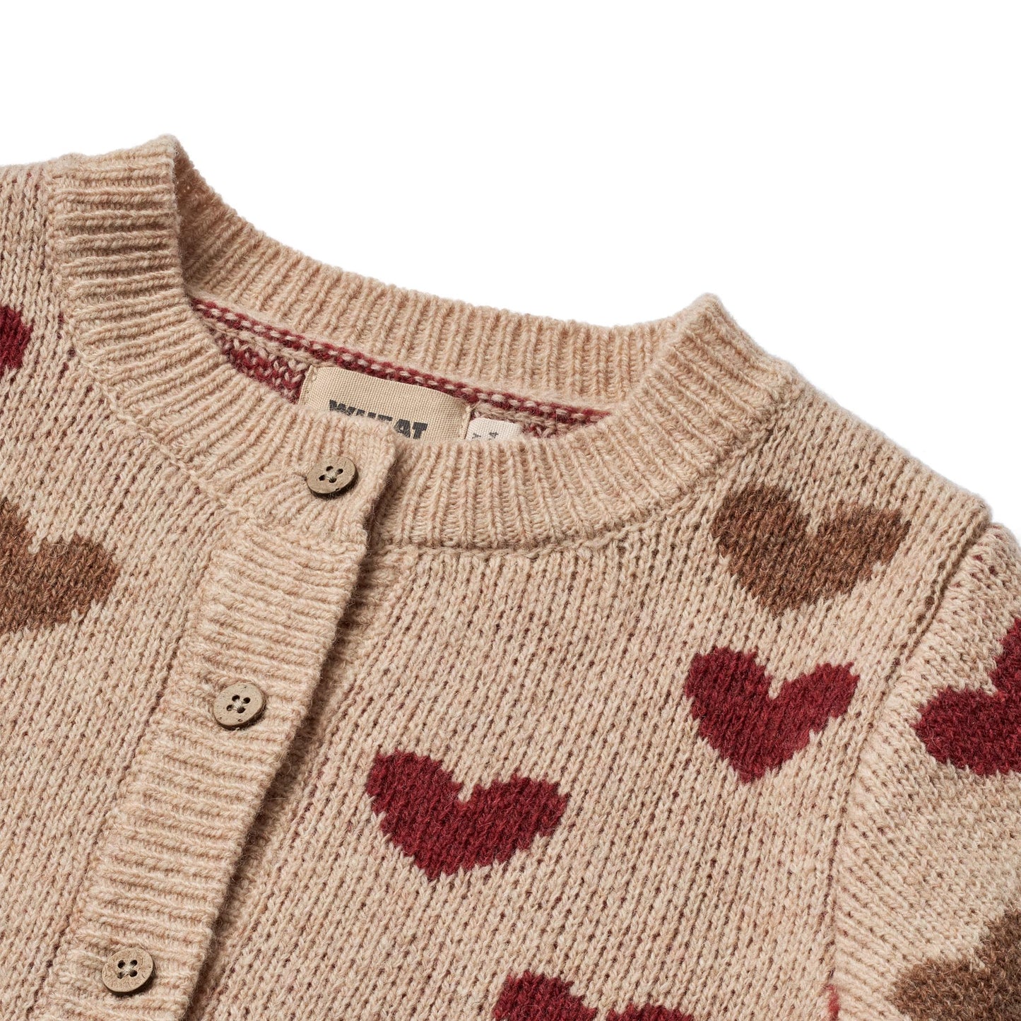 Jacquard Cardigan Hearts