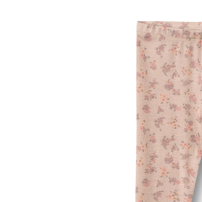 Wool Leggings Agi - Flowers