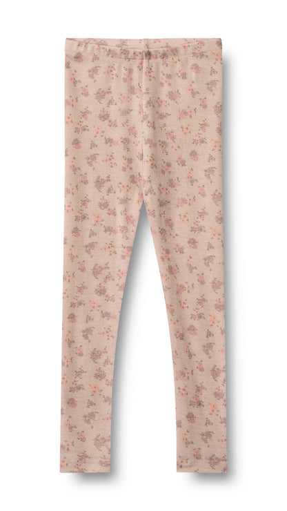 Wool Leggings Agi - Flowers