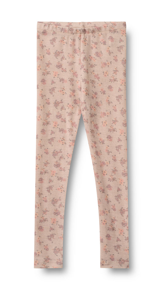 Wool Leggings Agi - Flowers