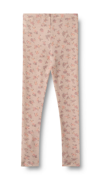 Wool Leggings Agi - Flowers