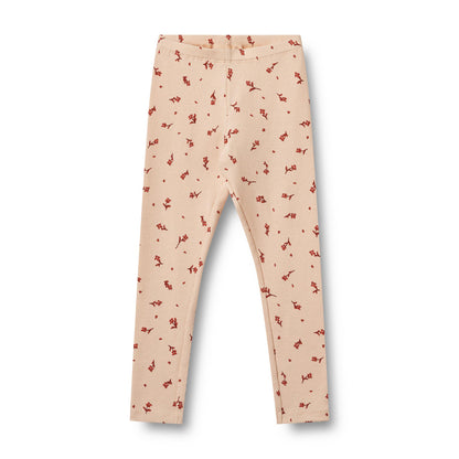 Rib Jersey Leggings Jules - Flower
