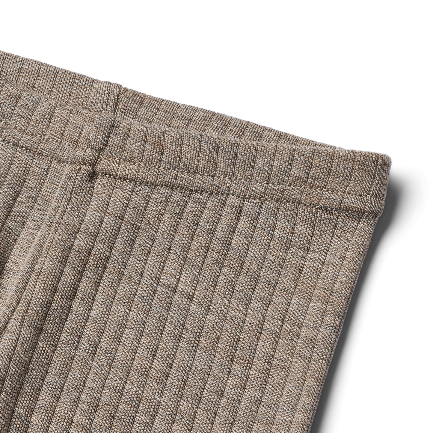 Wool Silk Leggings Agi - Ribbed