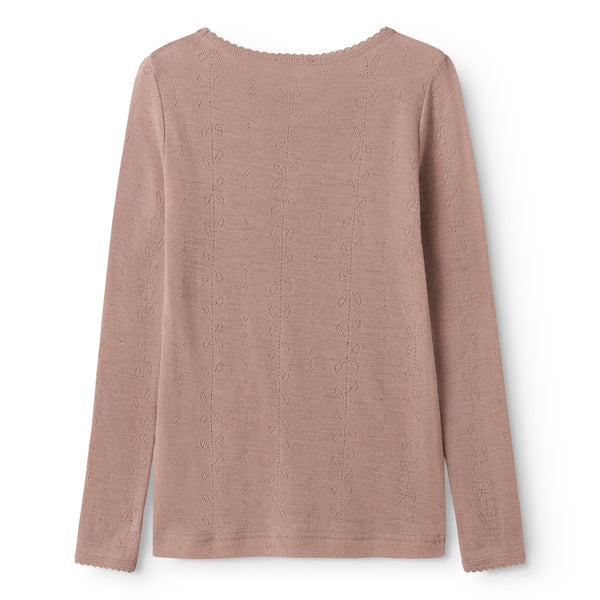 Tamra Langermet - Wool Pointelle