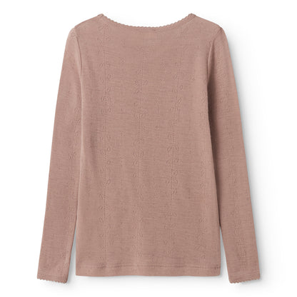 Tamra Langermet - Wool Pointelle