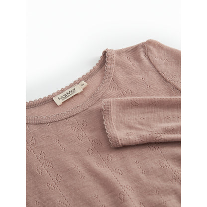 Tamra Langermet - Wool Pointelle