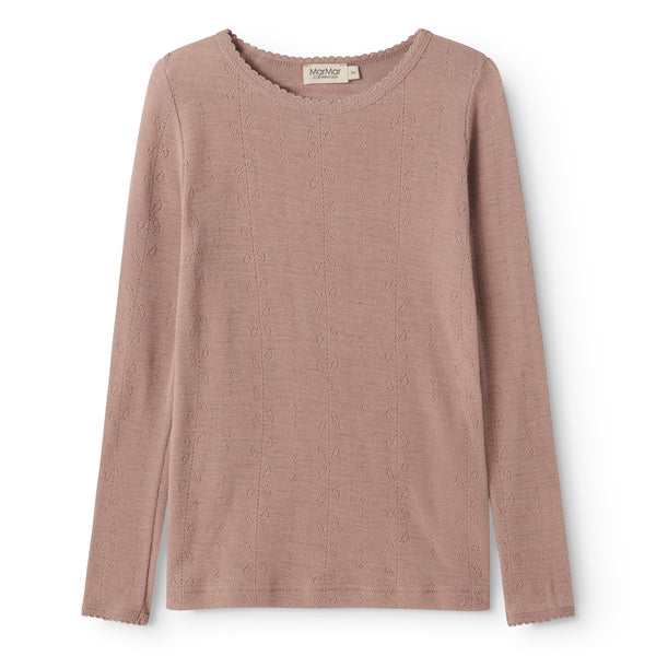 Tamra Langermet - Wool Pointelle