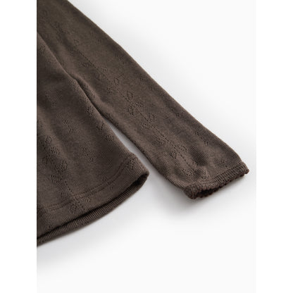 Tamra Langermet - Wool Pointelle