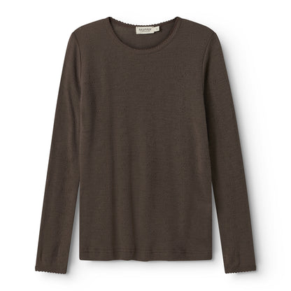 Tamra Langermet - Wool Pointelle