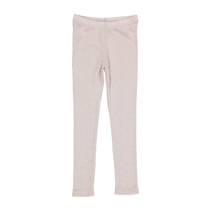 Leg Leggings - Wool Pointelle
