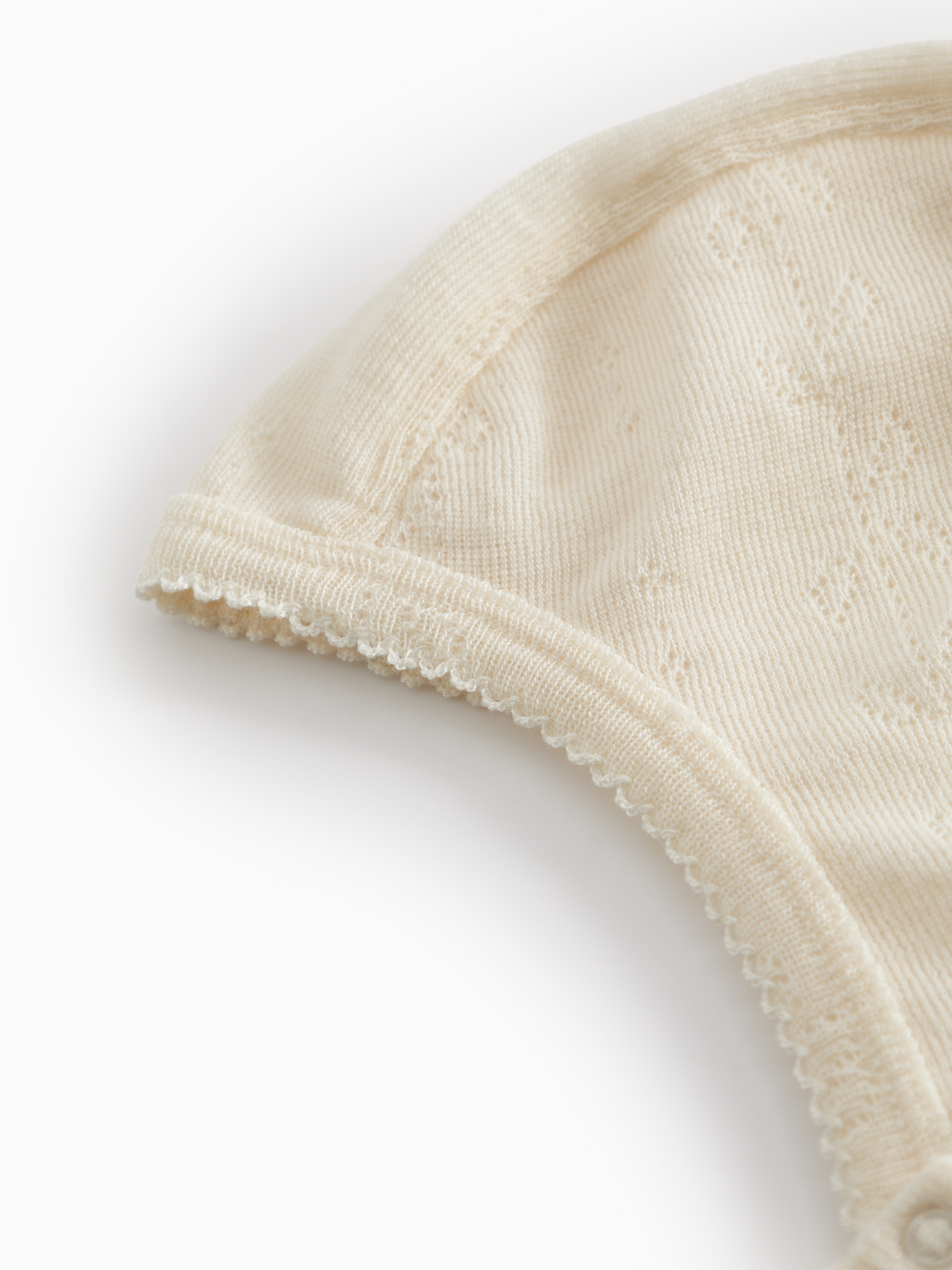 Hoody Hat - Wool Pointelle