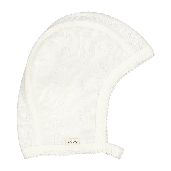 Hoody Hat - Wool Pointelle