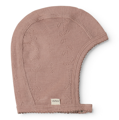 Hoody Hat - Wool Pointelle