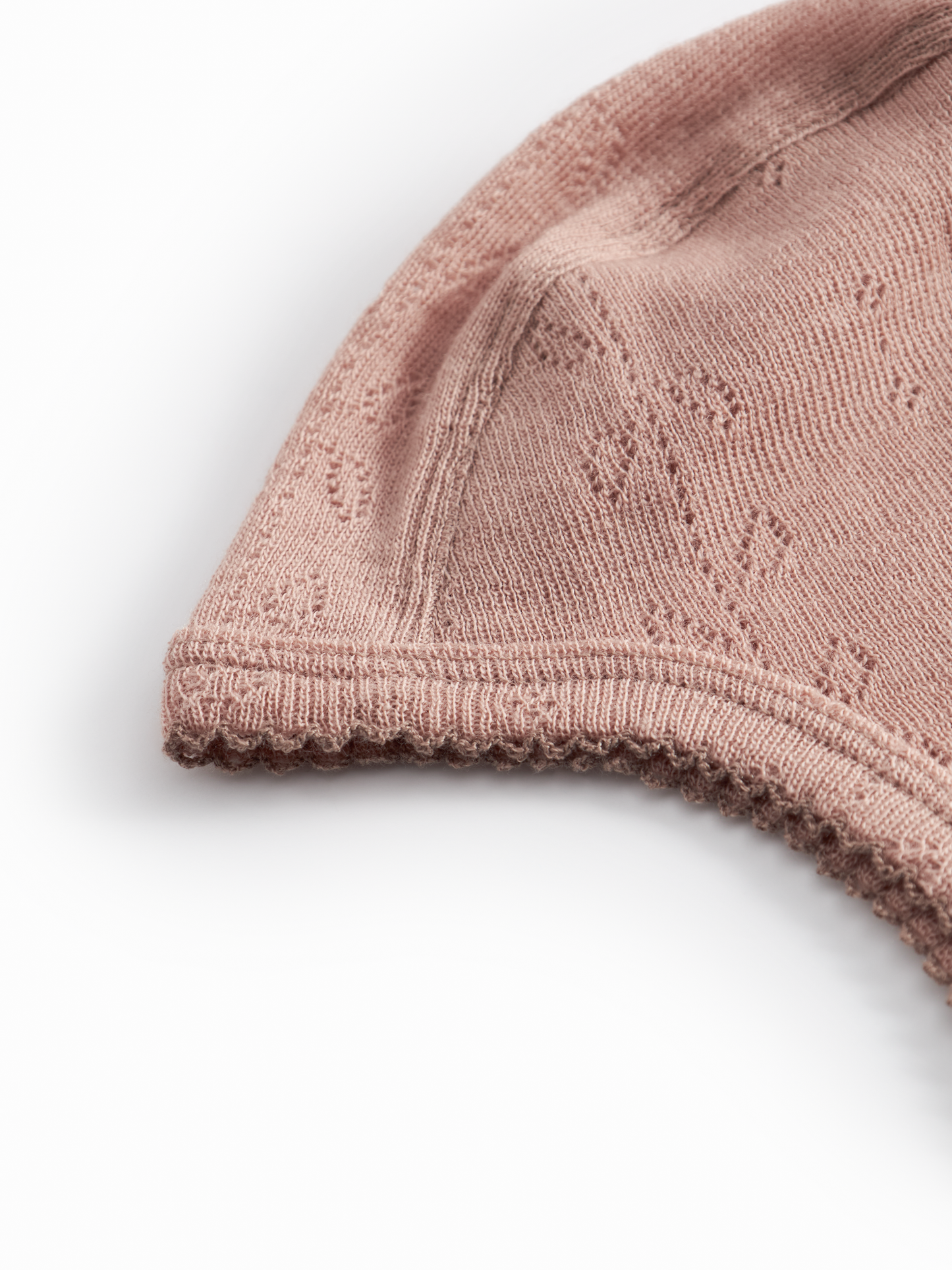 Hoody Hat - Wool Pointelle