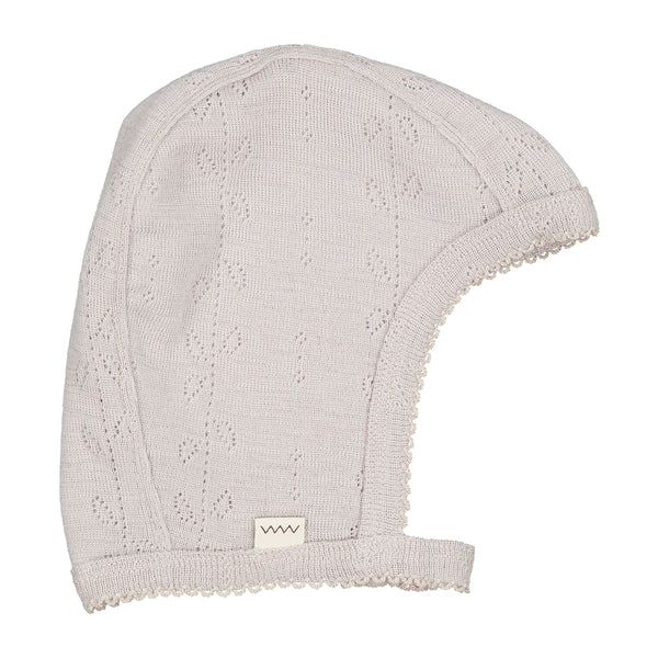 Hoody Hat - Wool Pointelle