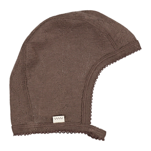 Hoody Hat - Wool Pointelle