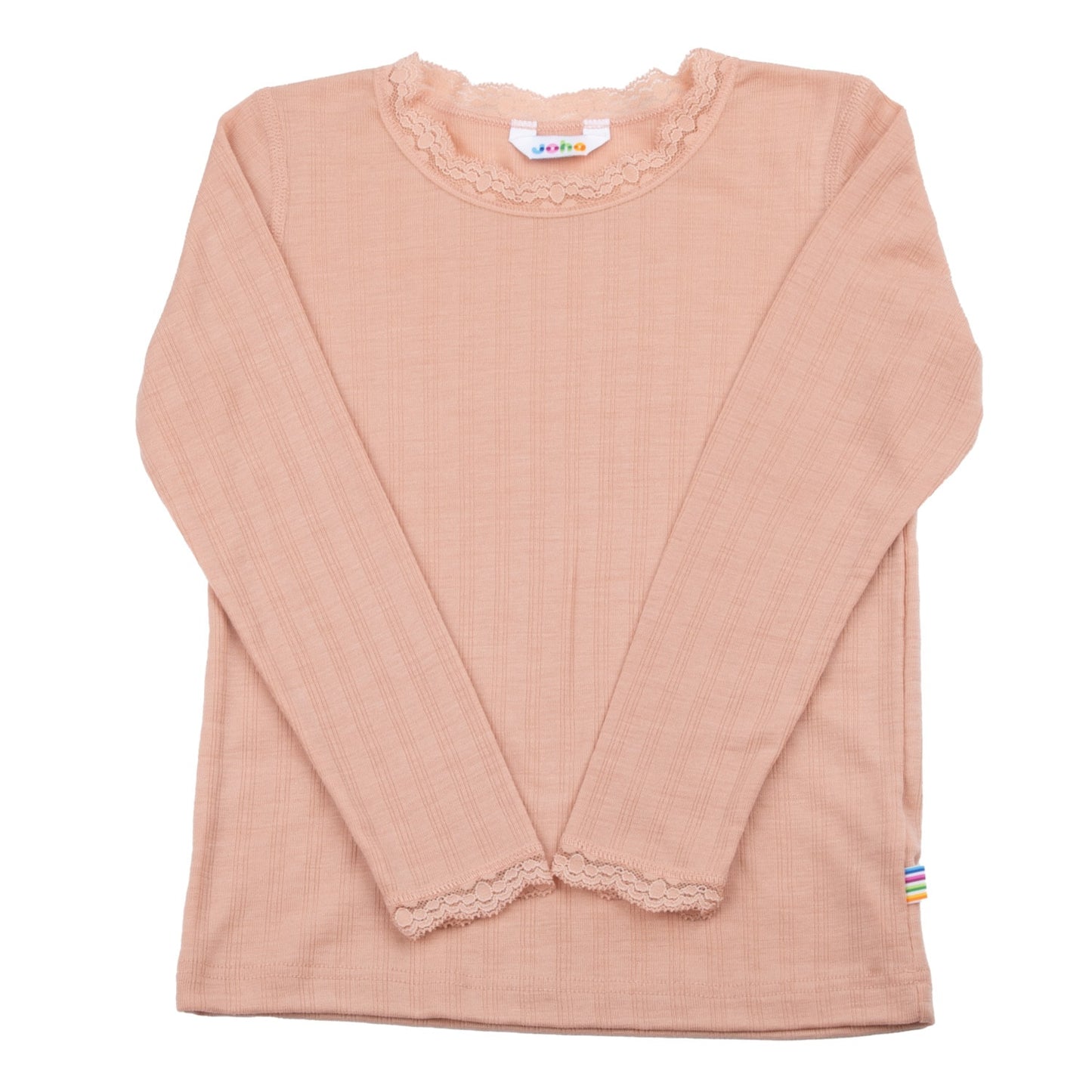 JOHA Blouse w/lace peach