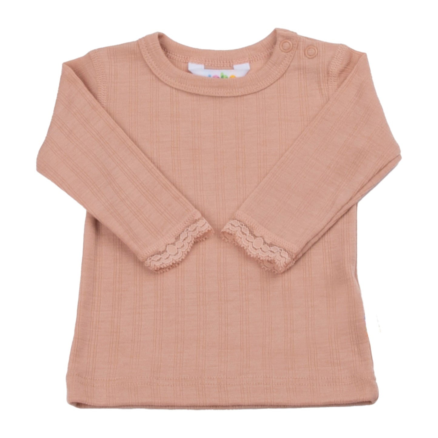 JOHA Blouse w/lace peach