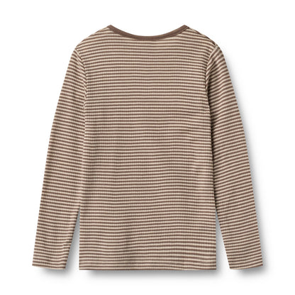 Wool T-Shirt L/S Alfie - Stripes