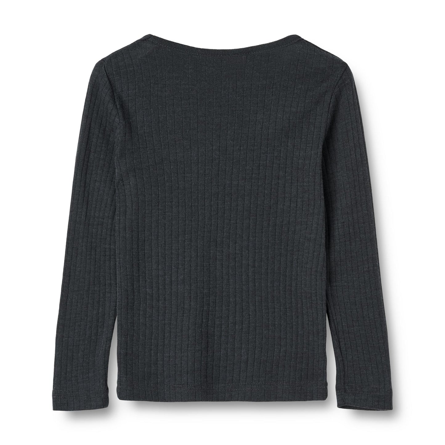 Wool Silk t-shirt L/S Alfie - Ribbed