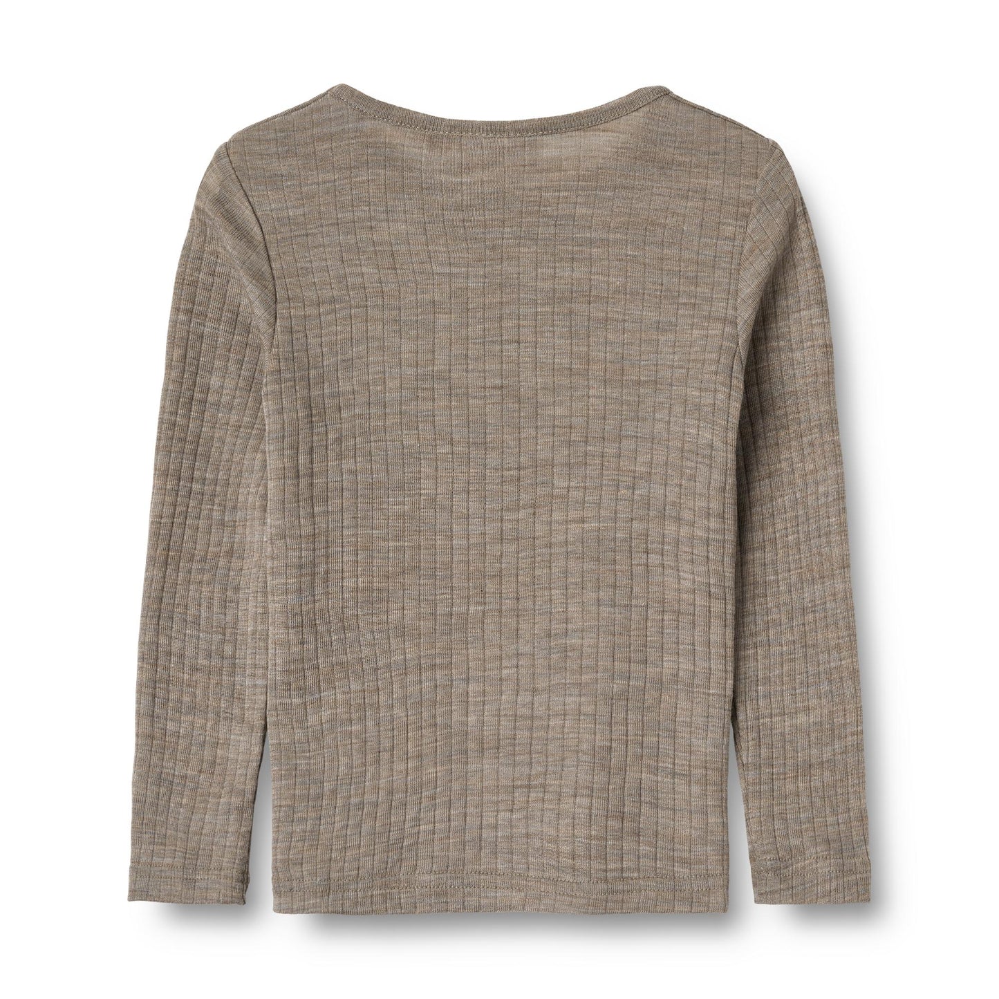 Wool Silk t-shirt L/S Alfie - Ribbed