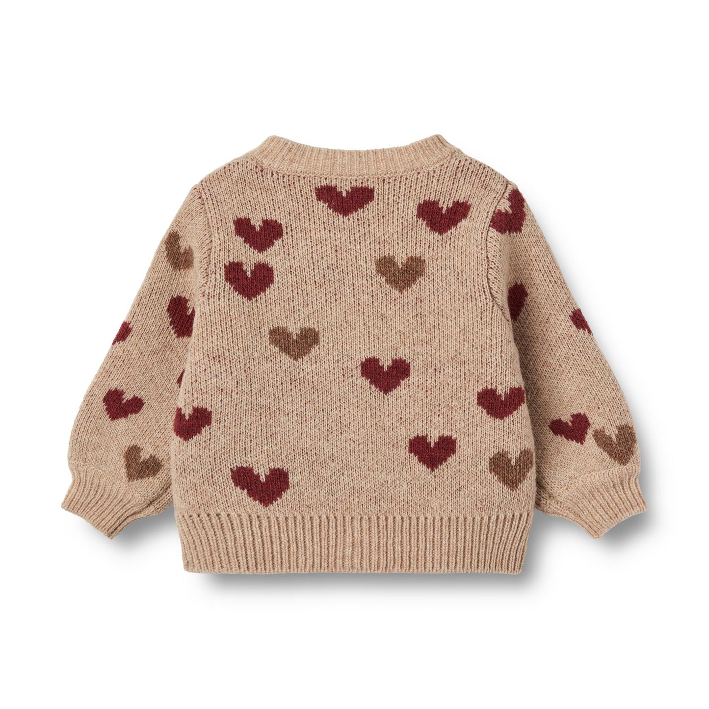 Jacquard Cardigan Hearts