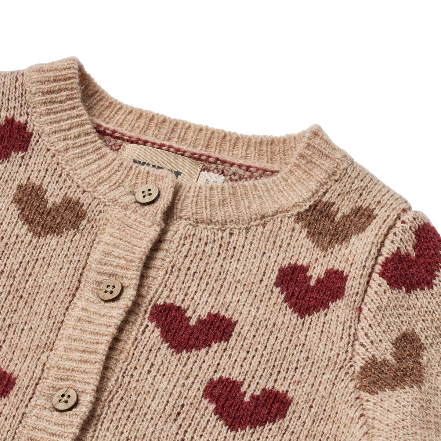 Jacquard Cardigan Hearts