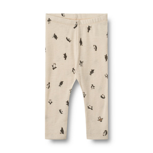 Wool Leggings Agi - Penguins