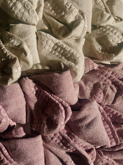 Bambus Antiskli Strømpebukse - Glitter