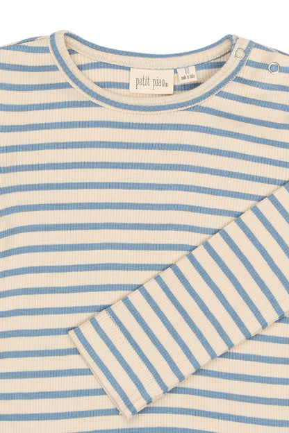 T-Shirt L/S Modal Striped - NEW