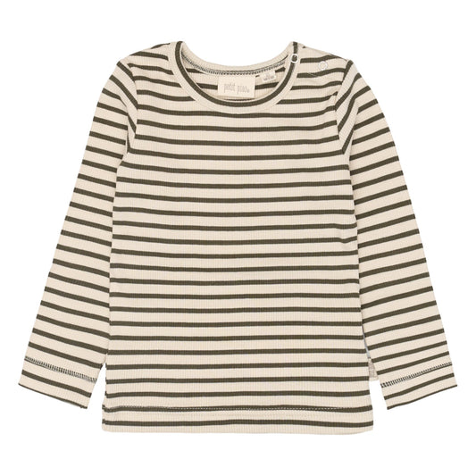 T-Shirt L/S Modal Striped