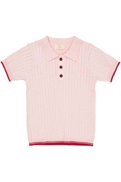 Ribb Knitted Polo