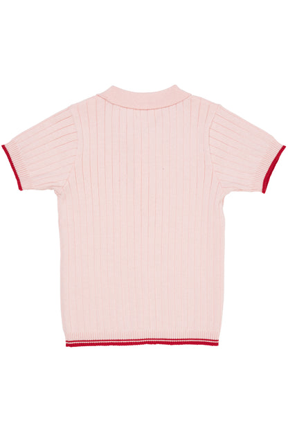 Ribb Knitted Polo