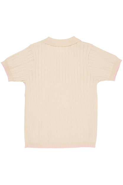 Ribb Knitted Polo