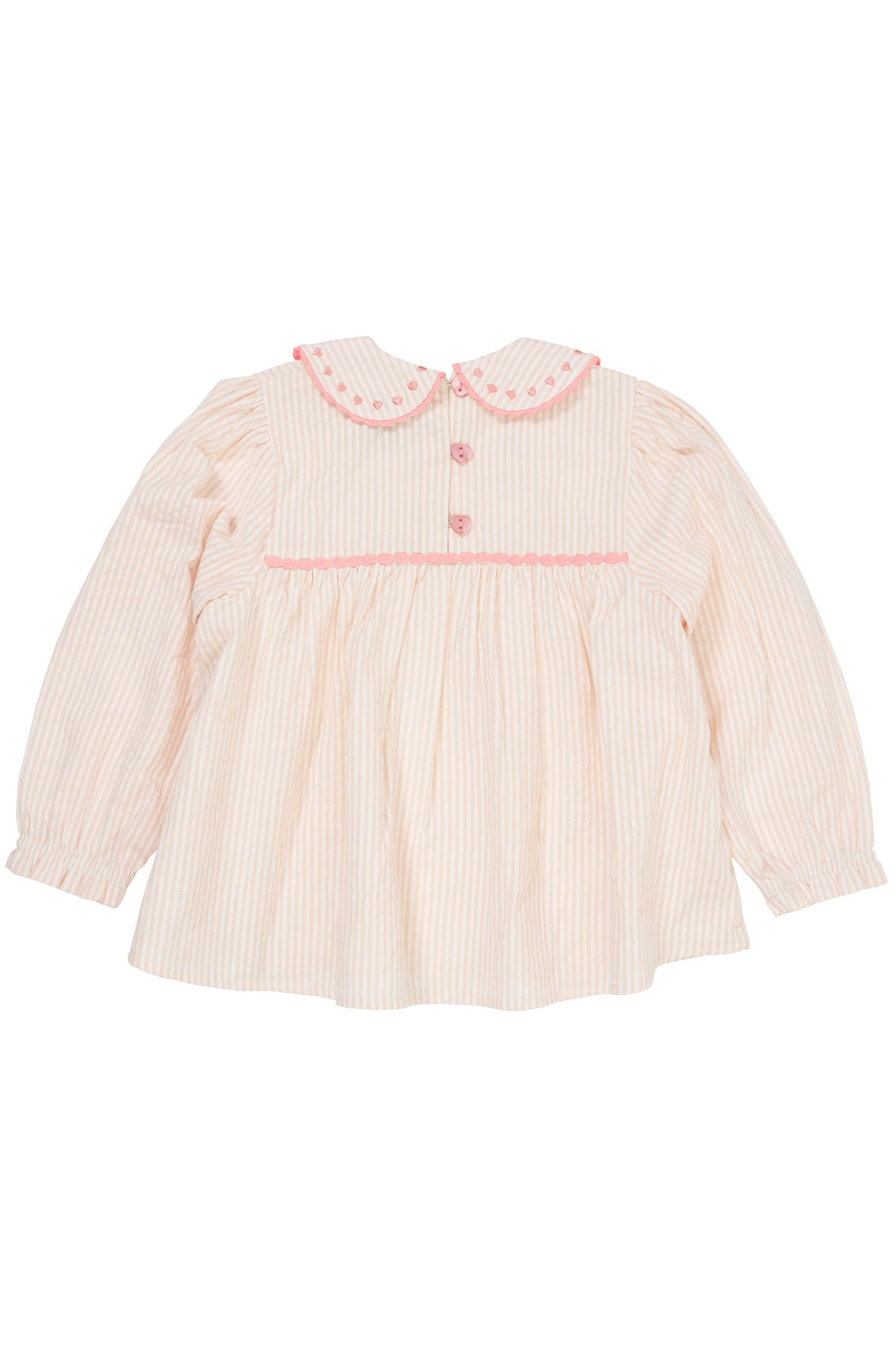 Seersucker Tunic with Heart Print
